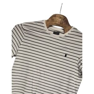 Polo Ralph Lauren Striped T-Shirt Navy Blue White Party Beach XL